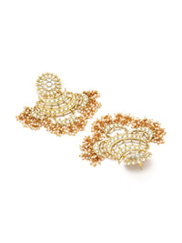KARATCART Gold-Toned Classic Chandbalis Earrings