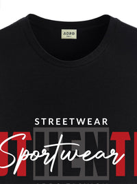 ADRO Men Graphic Printed Round Neck Cotton T-shirt