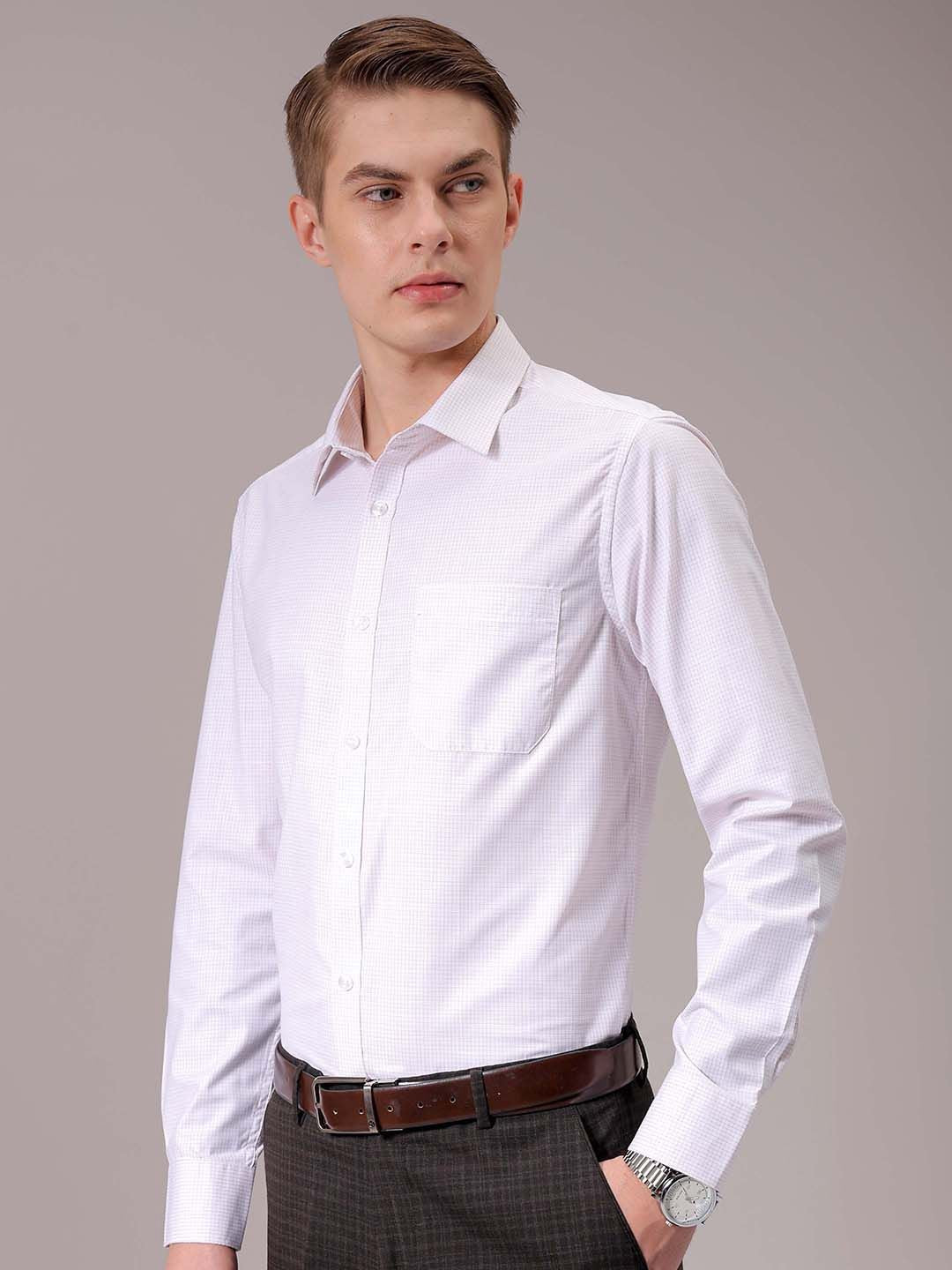 The Indian Garage Co. X Luxe Men Spread Collar Solid Slim Fit Formal Shirt