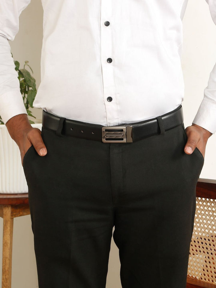 Teakwood Leathers Men Leather Reversible Belt