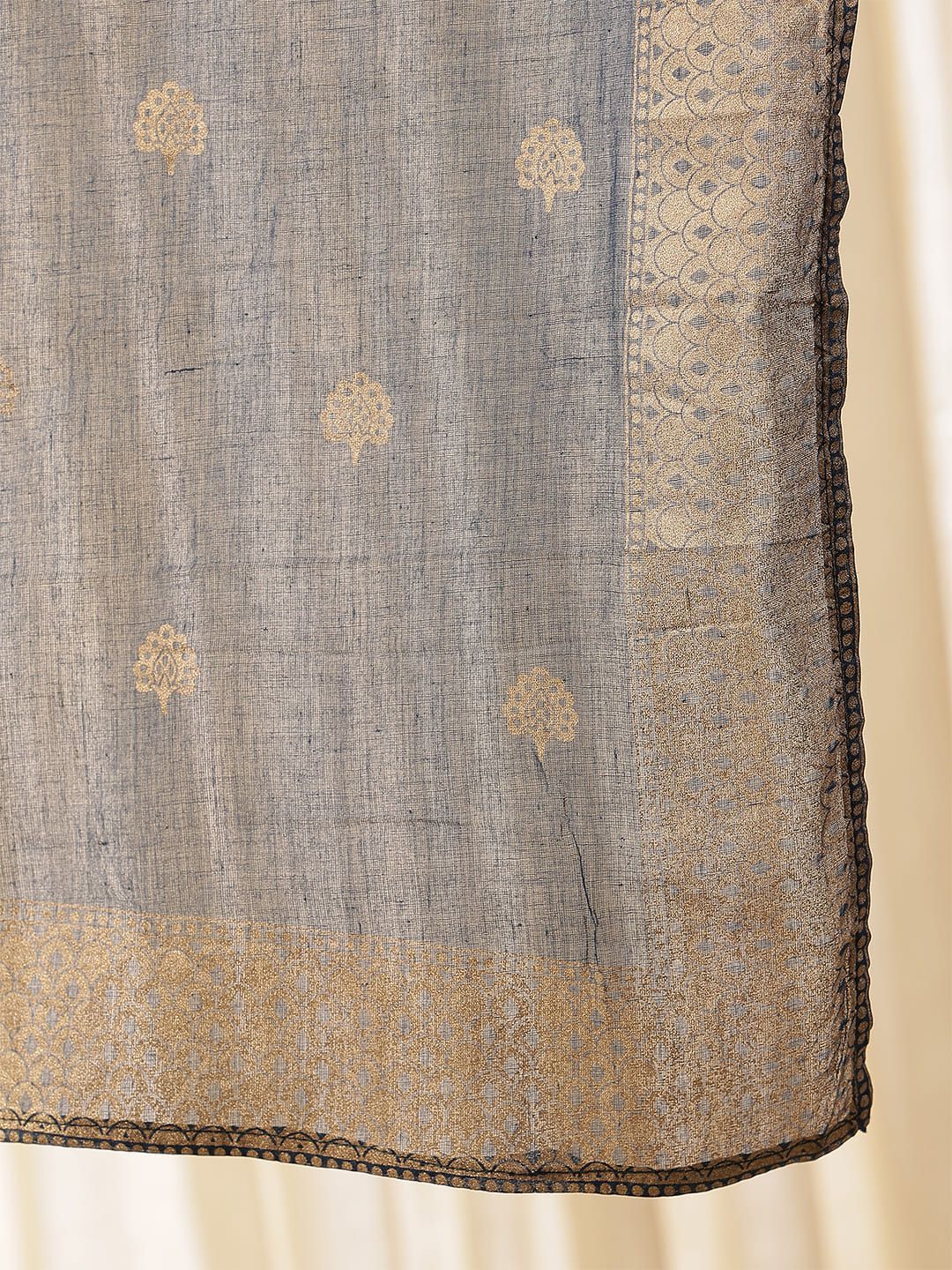 Anouk Women Floral Printed Regular Kurta with Trousers & With Dupatta