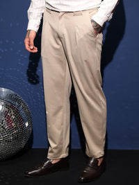 Campus Sutra Men Comfort Solid Chino Trousers