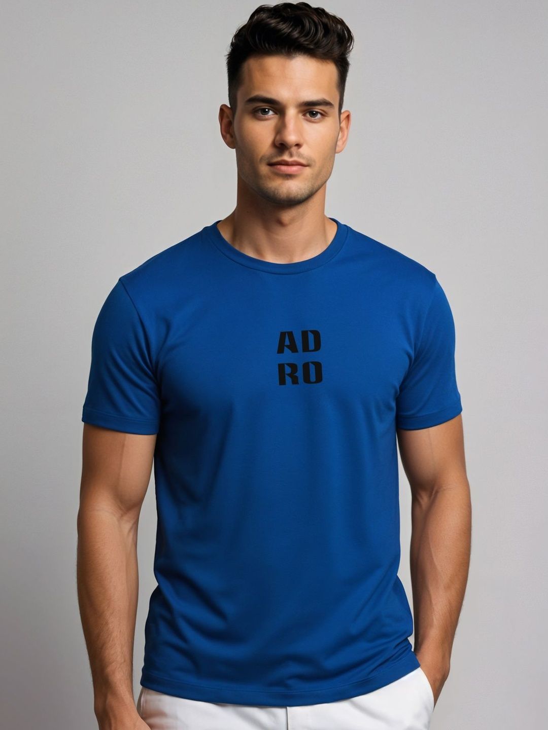 ADRO Men Typography Printed T-shirt