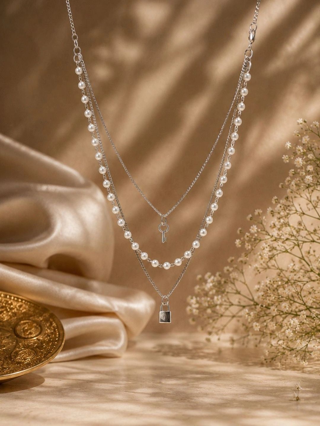 VOGUE PANASH Kalung Berlapis Perak Tembaga