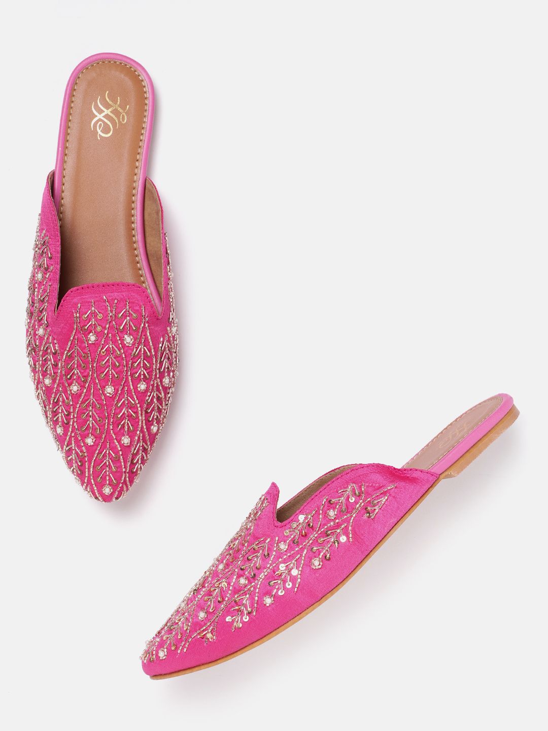 House of Pataudi Western Embellished Mules