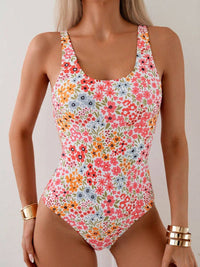 Dressberry Floral Printed Bilik Tali Bodysuit