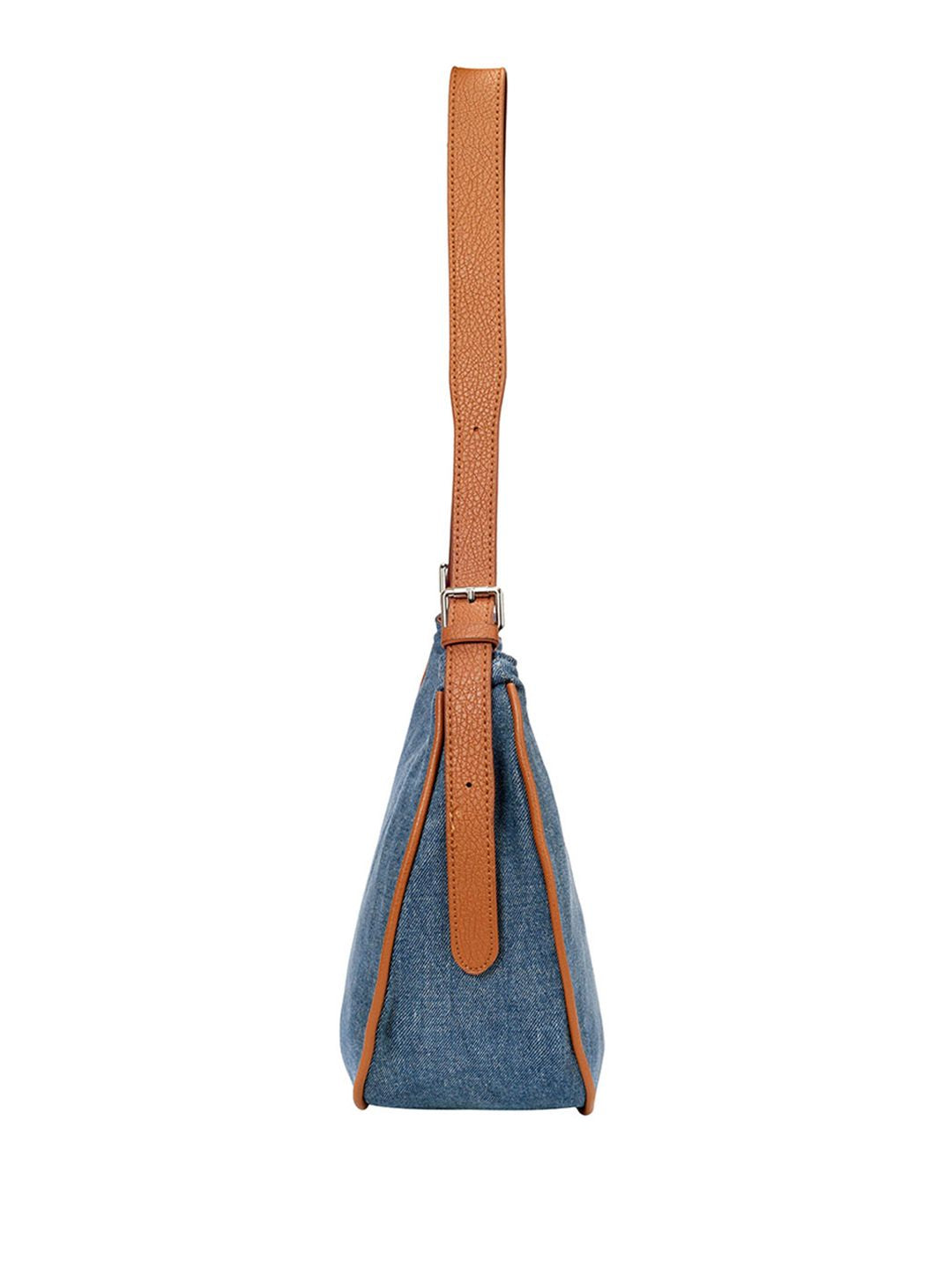 Lino Perros Denim Structured Shoulder Bag