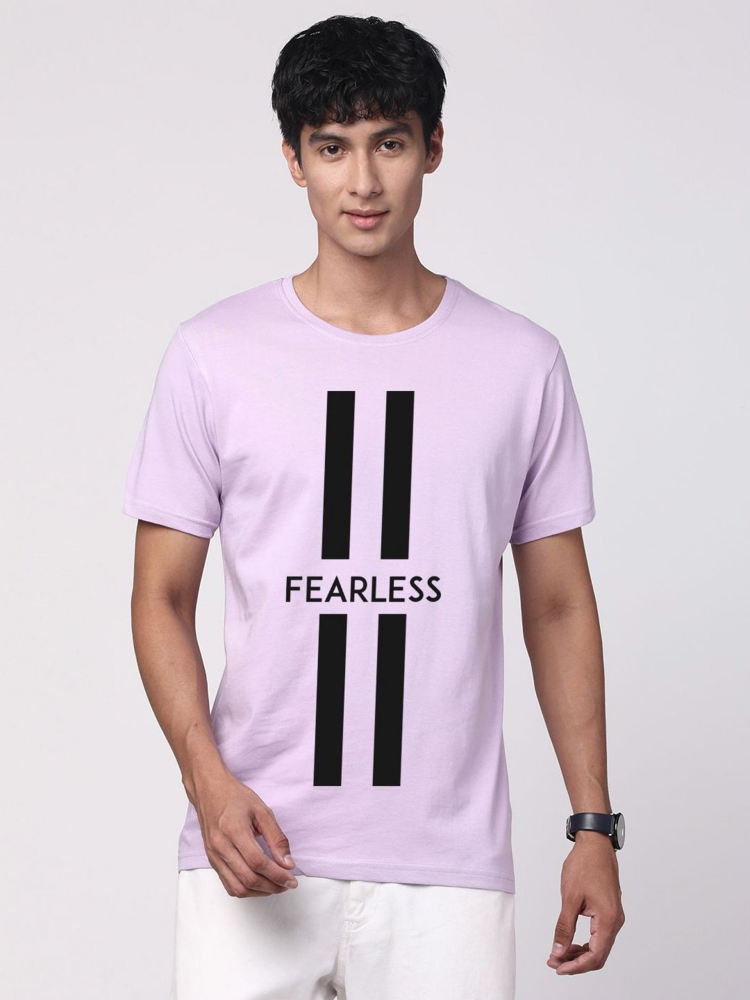 ADRO Men Typography Printed Cotton T-shirt
