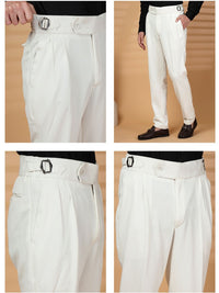 Seluar Formal Formal Lycra Putih KLOTTHE Lelaki