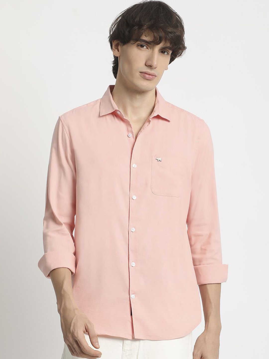 THE BEAR HOUSE Men Slim Fit Opaque Casual Shirt