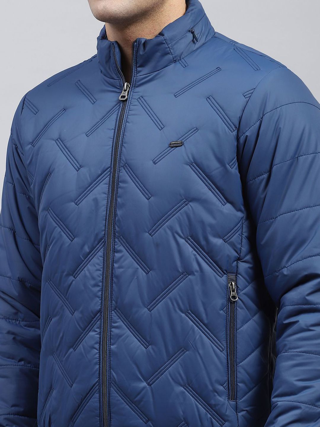 Monte Carlo Men Hooded Solid Casual Padded Jacket