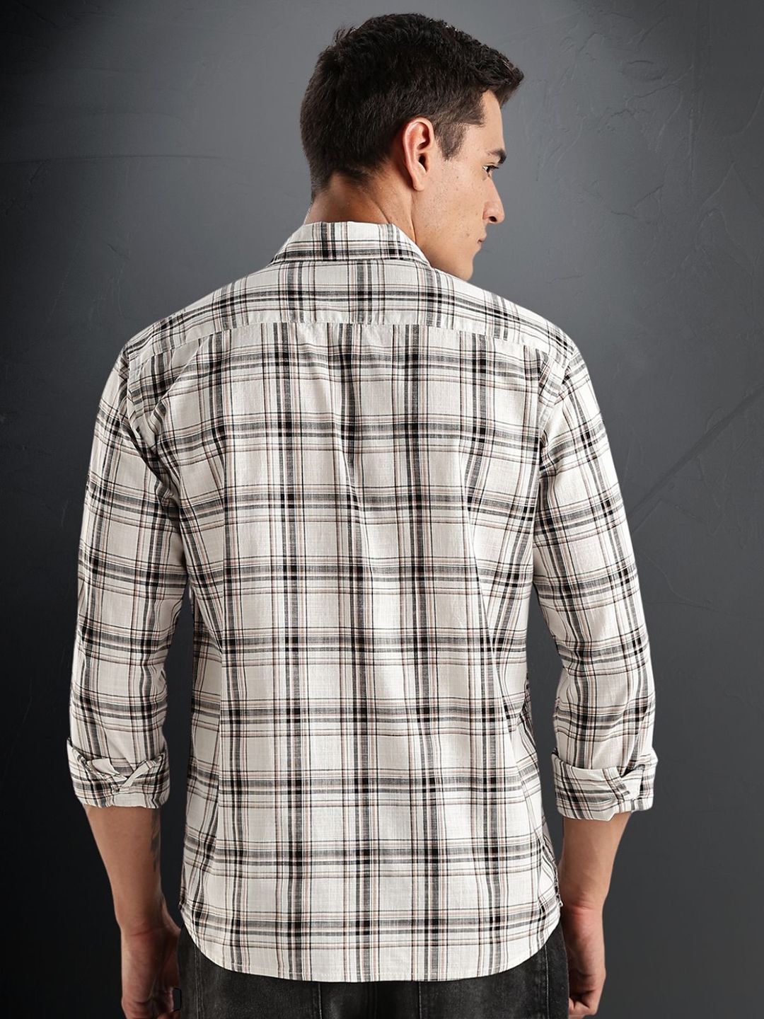 ADRO Standard Tartan Checks Checked Casual Shirt