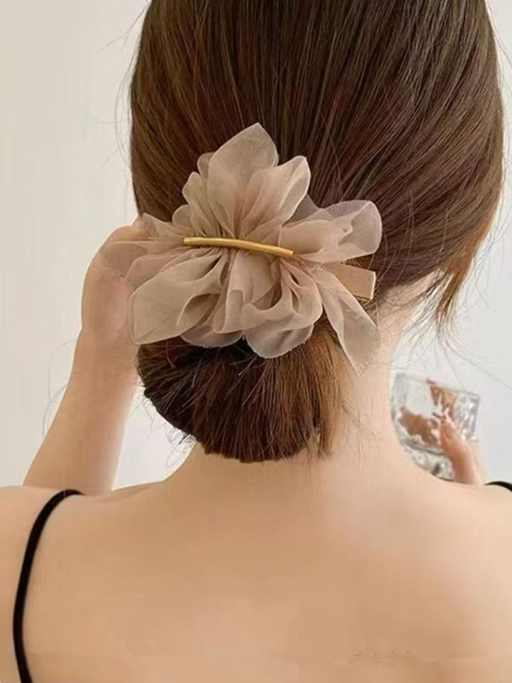 Pin rambut ruffle wanita masin untuk aksesori rambut