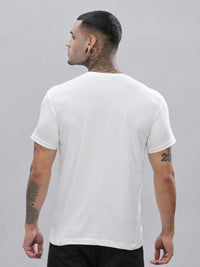 ADRO Lelaki Solid V-Neck Cotton T-shirt