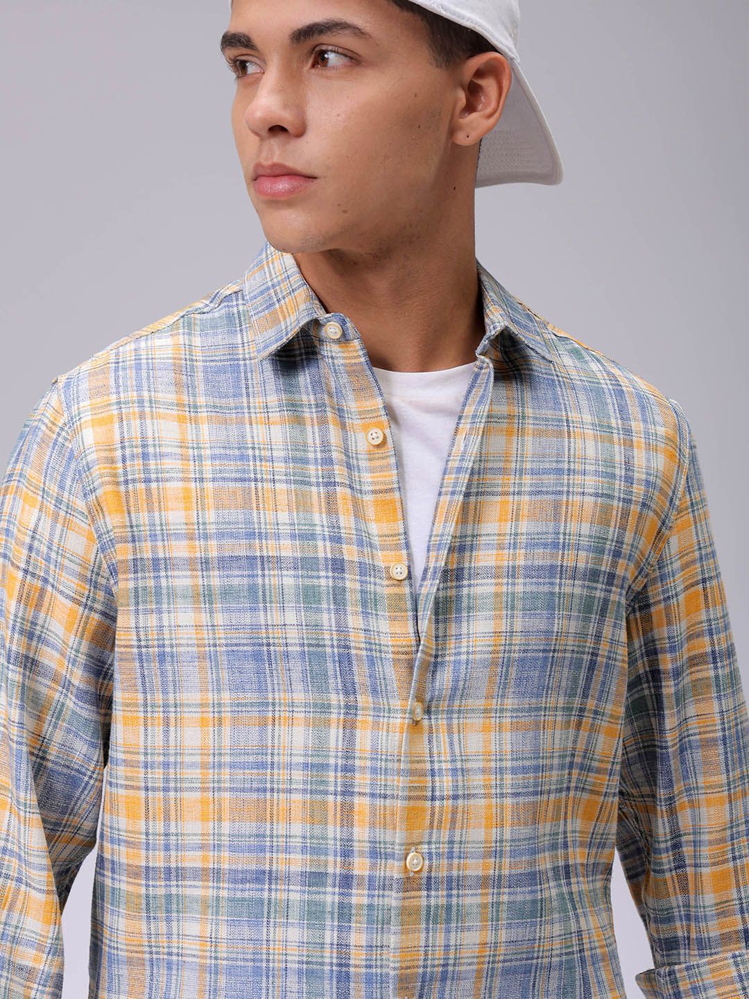 The Indian Garage Co Men Slim Fit Multi Stripes Opaque Striped Casual Shirt