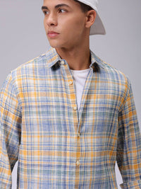The Indian Garage Co Men Slim Fit Multi Stripes Opaque Striped Casual Shirt