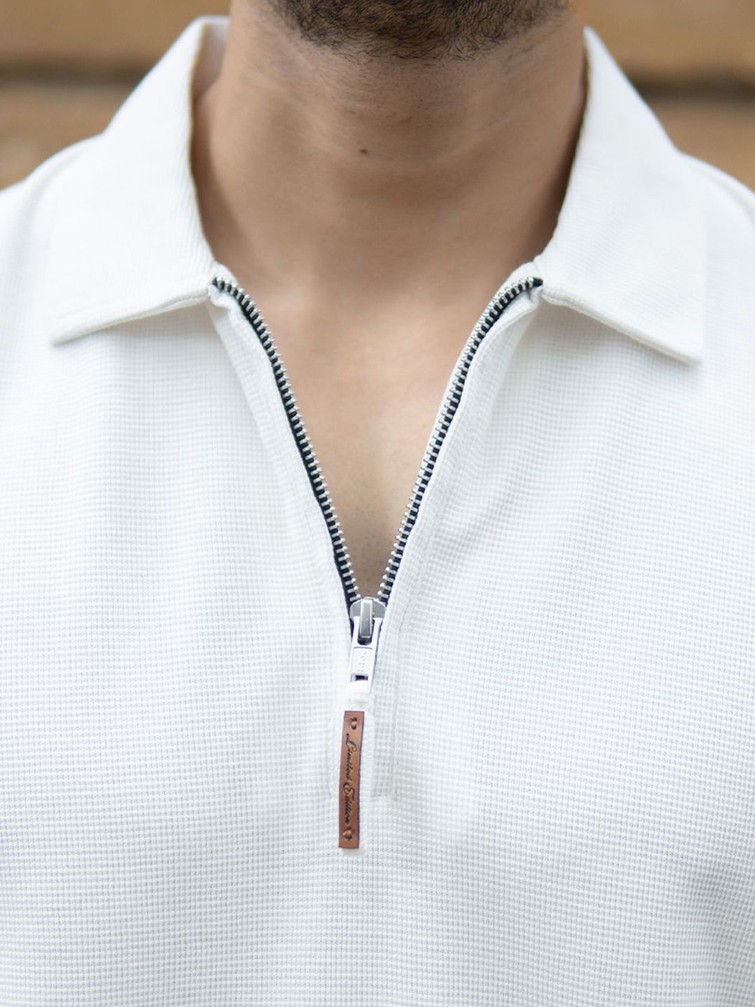 Powerlook SS25 Knitted Polo Collar Pure Cotton T-Shirt