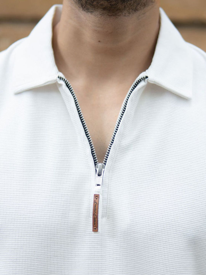 Powerlook SS25 Knitted Polo Collar Pure Cotton T-Shirt