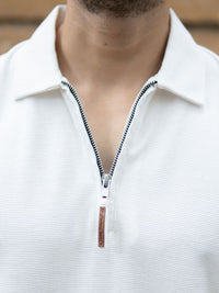 Powerlook SS25 Knitted Polo Collar Pure Cotton T-Shirt