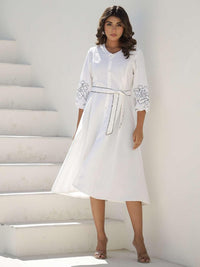 Mamicha Ivory Whisper Cotton Dress
