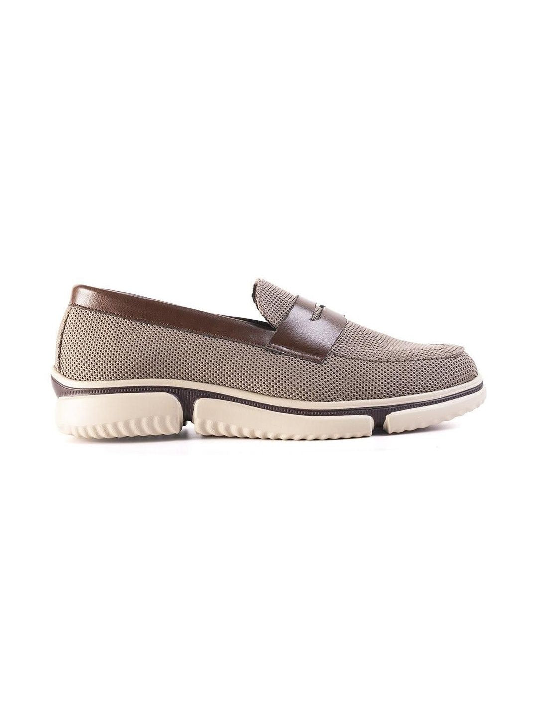 MONKSTORY Lelaki Comfort Mesh Slip-On Loafers Kulit