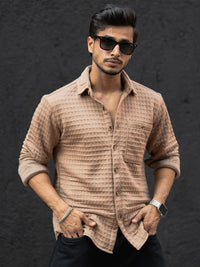Powerlook Men Horizontal Stripes Opaque Casual Shirt