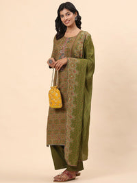 Mamicha Women Ethnic Motifs Printed Regular Pure Cotton Kurta with Palazzos & With Dupatta