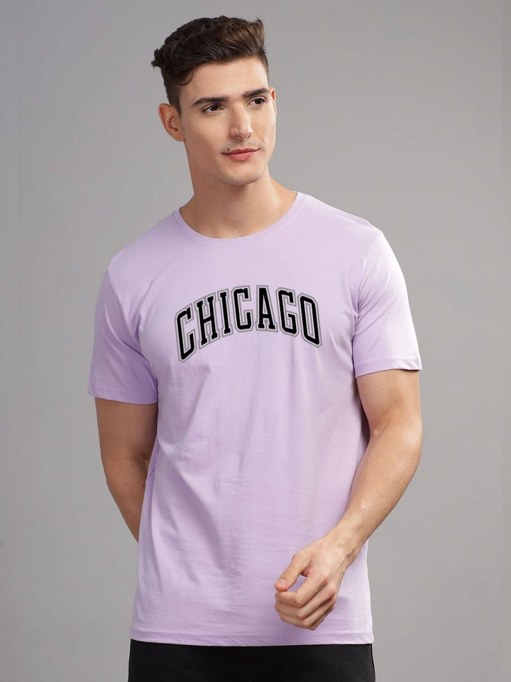 ADRO Men Typography Printed Raw Edge T-shirt