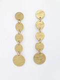 DressBerry Gold-Plated Contemporary Drop Earrings