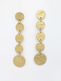 DressBerry Gold-Plated Contemporary Drop Earrings