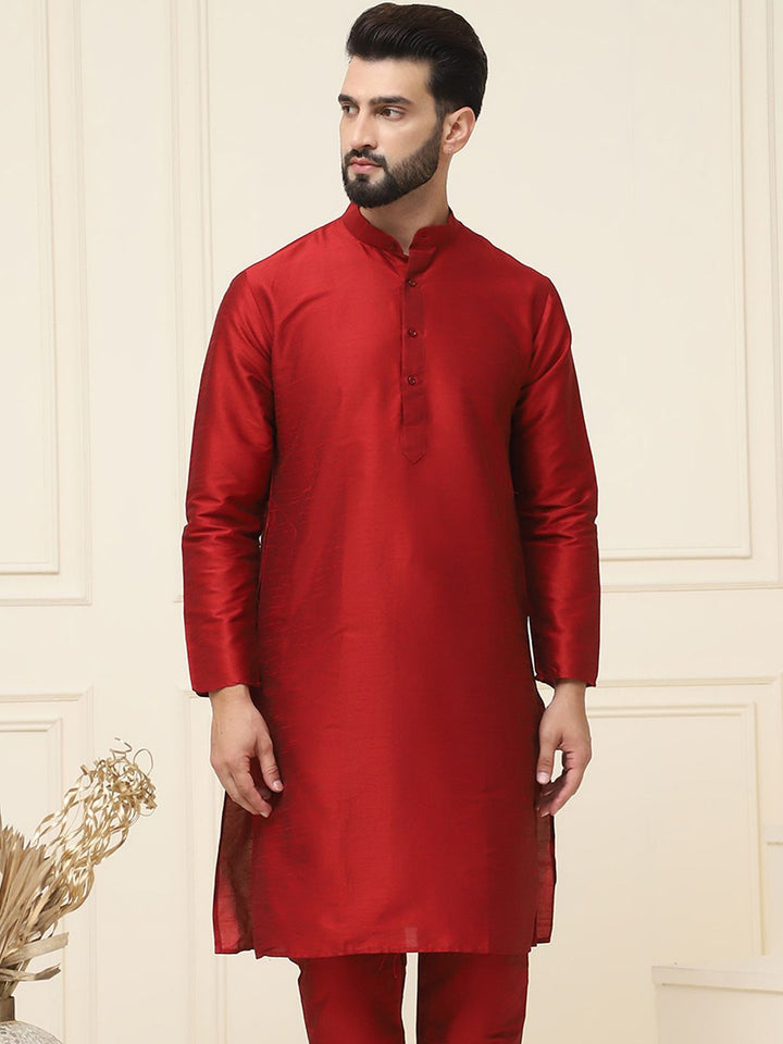 SOJANYA Band Collar Straight Kurta