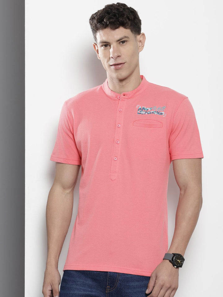 The Indian Garage Co Band Collar T-shirt