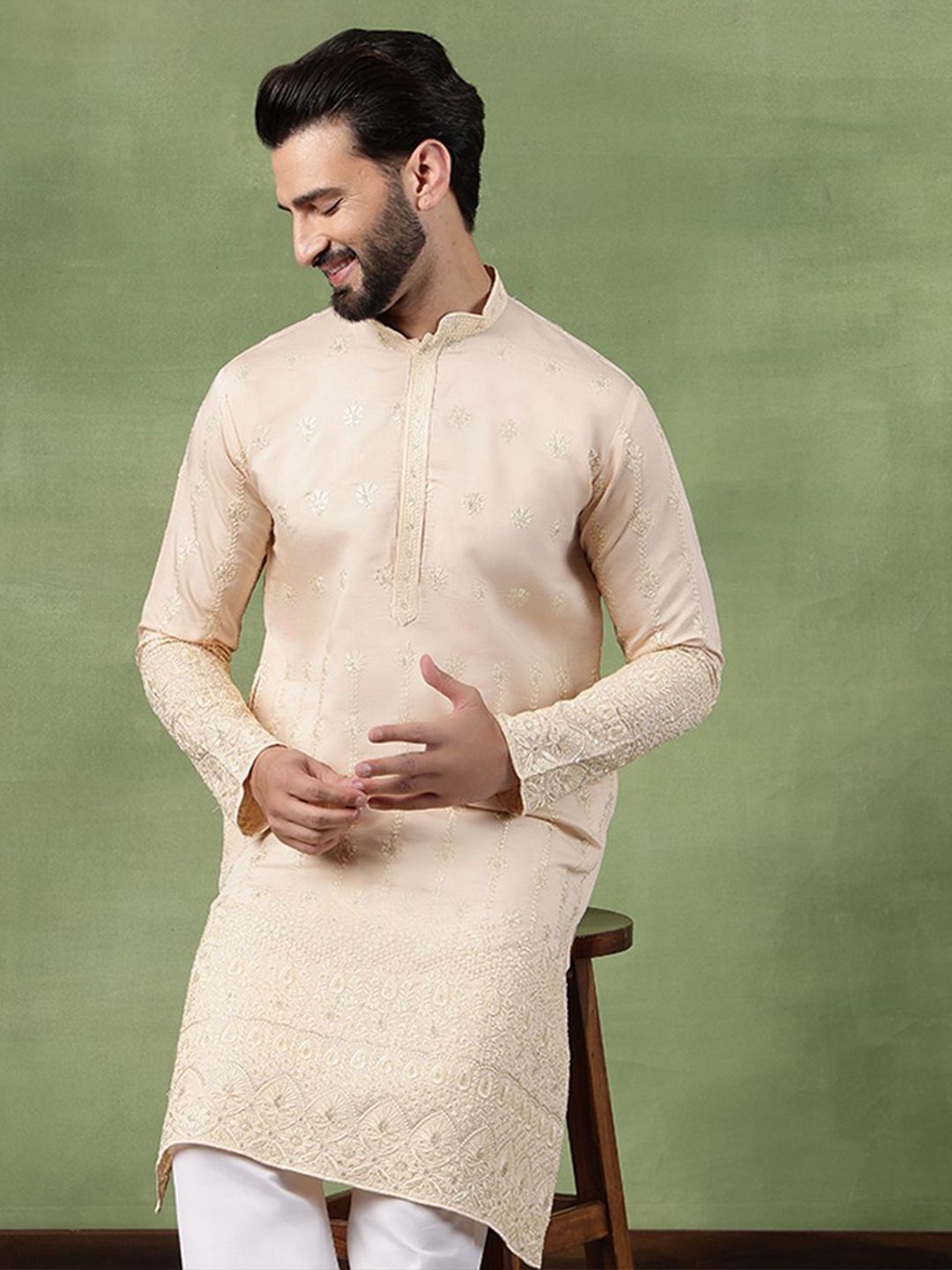 SOJANYA Kurta Labuci Sulam Lelaki