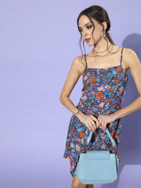 Berrylush Floral Print A-Line Dress
