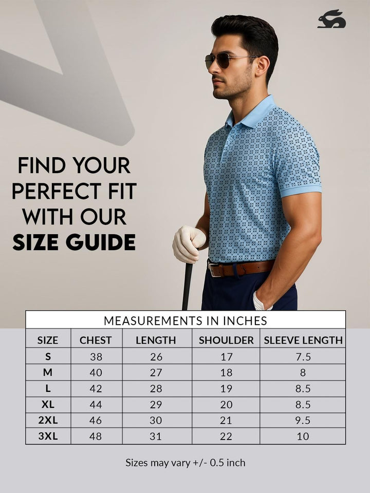 ADRO Men Blue Cotton Tshirts