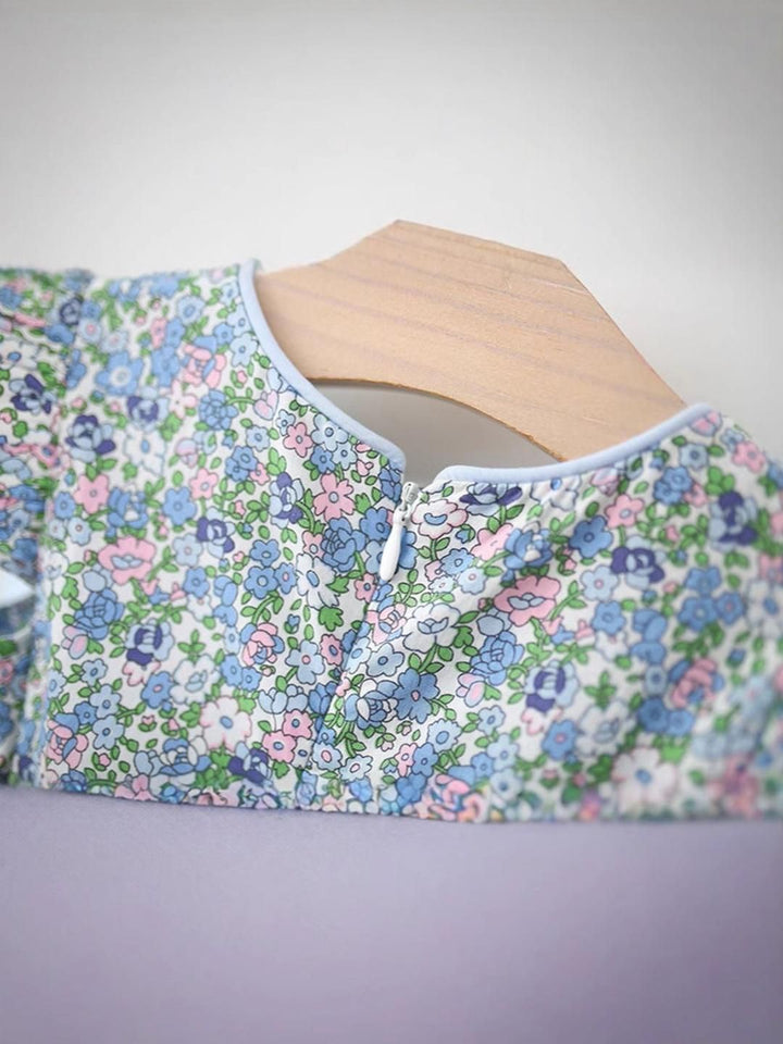 YK Floral Print Fit & Flare Dress