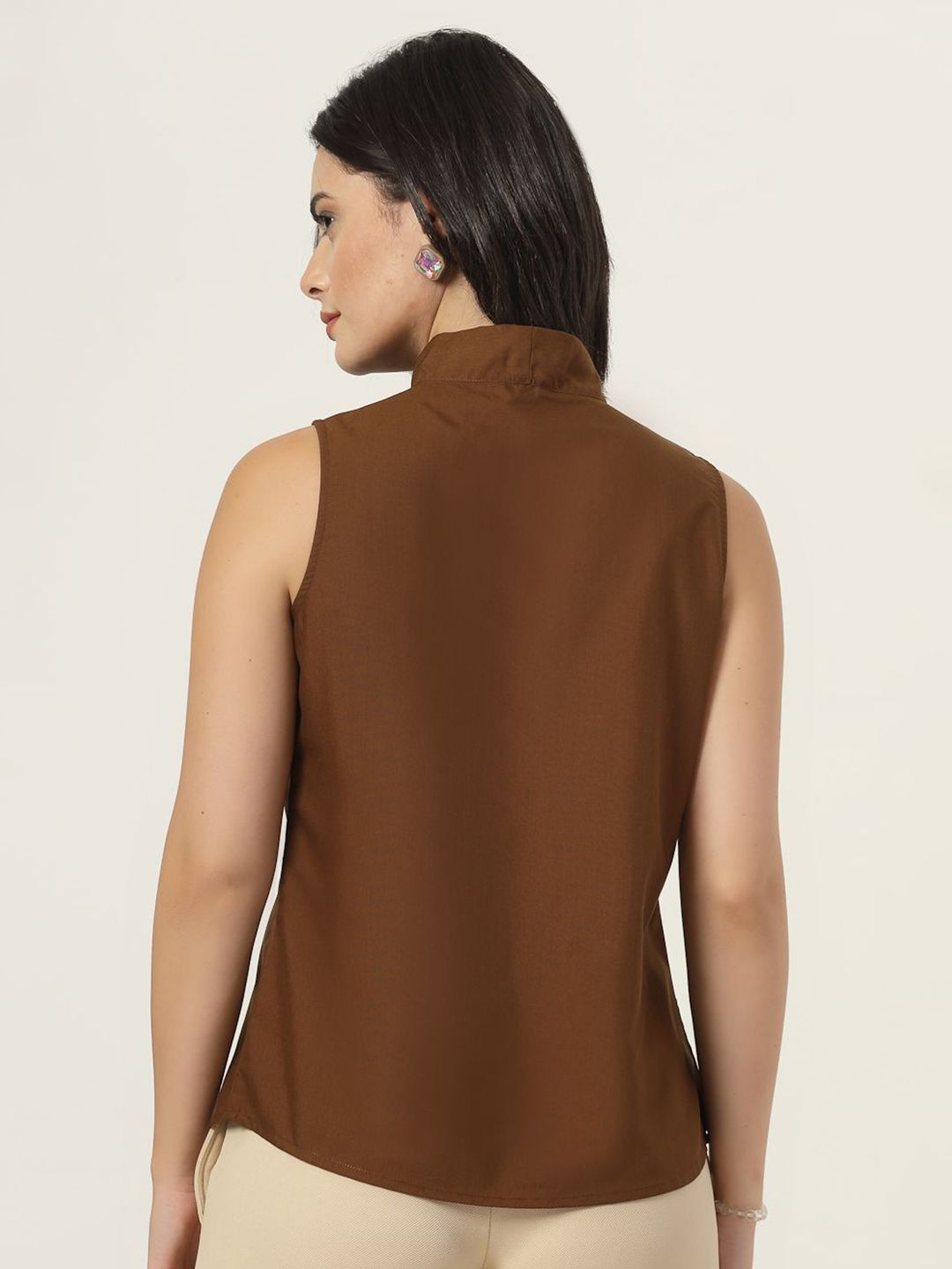 Style Quotient Tie-Up Neck Top