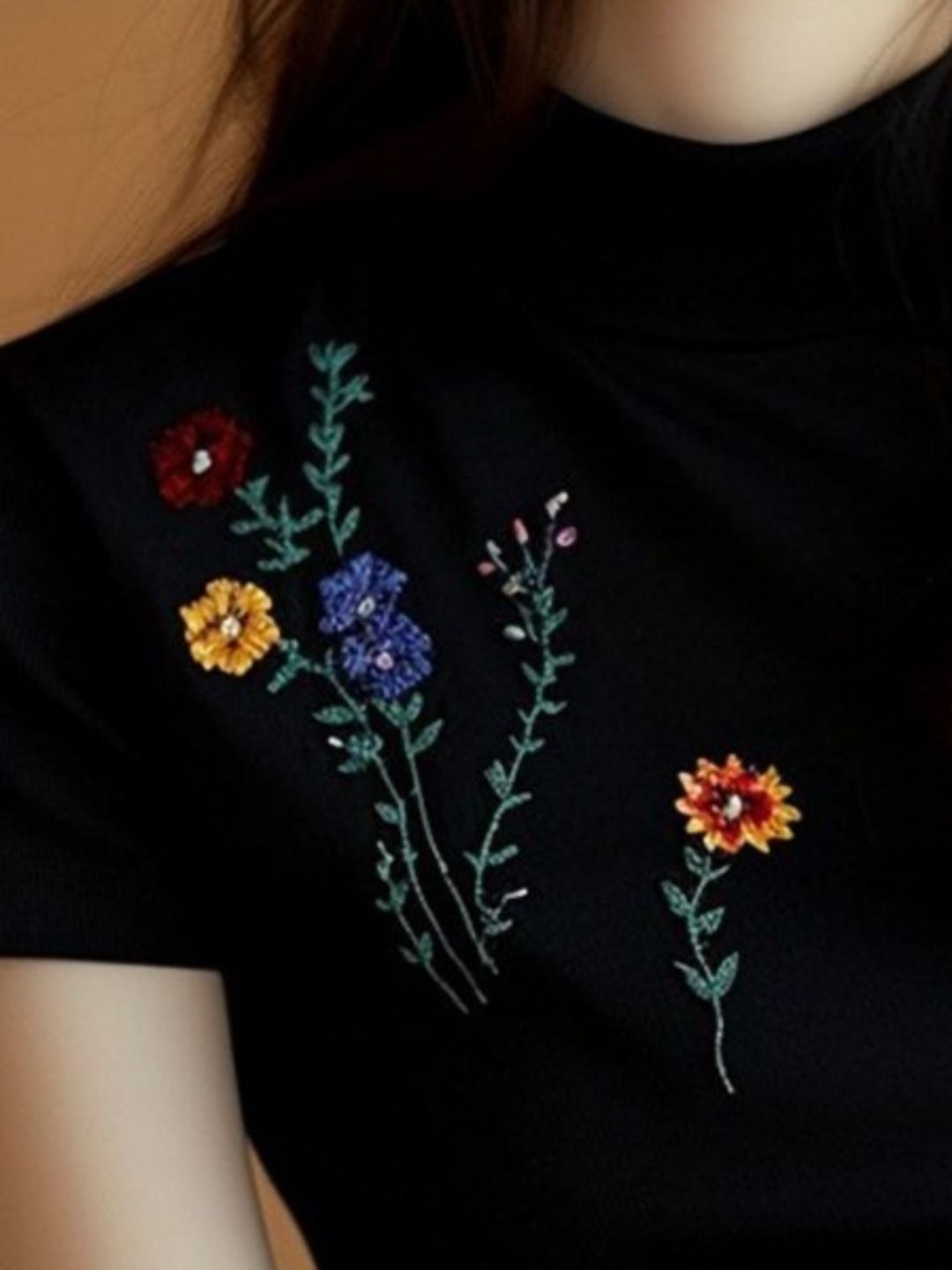 DressBerry Women Floral Printed Round Neck T-shirt