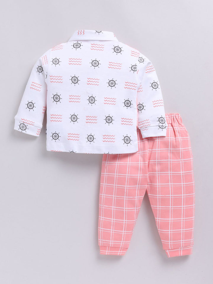 Moms Love Boys Checked Shirt with Trousers
