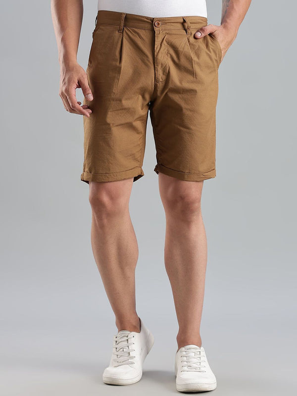 THOMAS SCOTT Men Biasa Kapas Kapas Tulen Mid-Rise