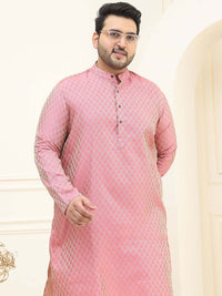 SOJANYA PLUS Motif Etnik Rekaan Tenunan Kurta Lurus Jacquard Dengan Pijama
