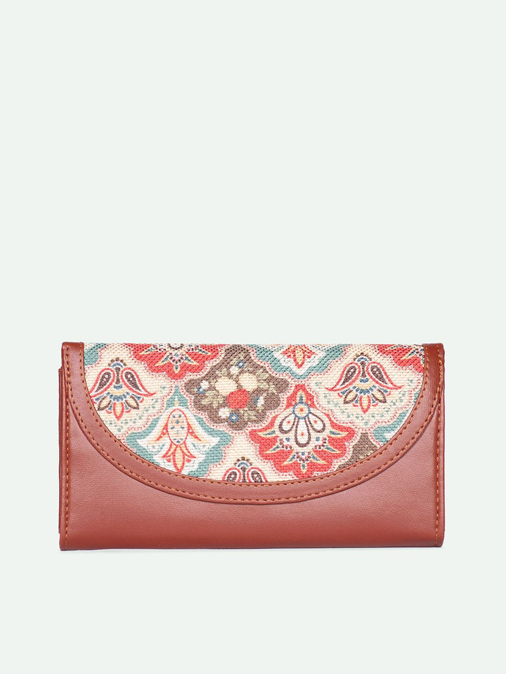 ZOUK Women Mughal Art Multicolor Kyra Flap Wallet