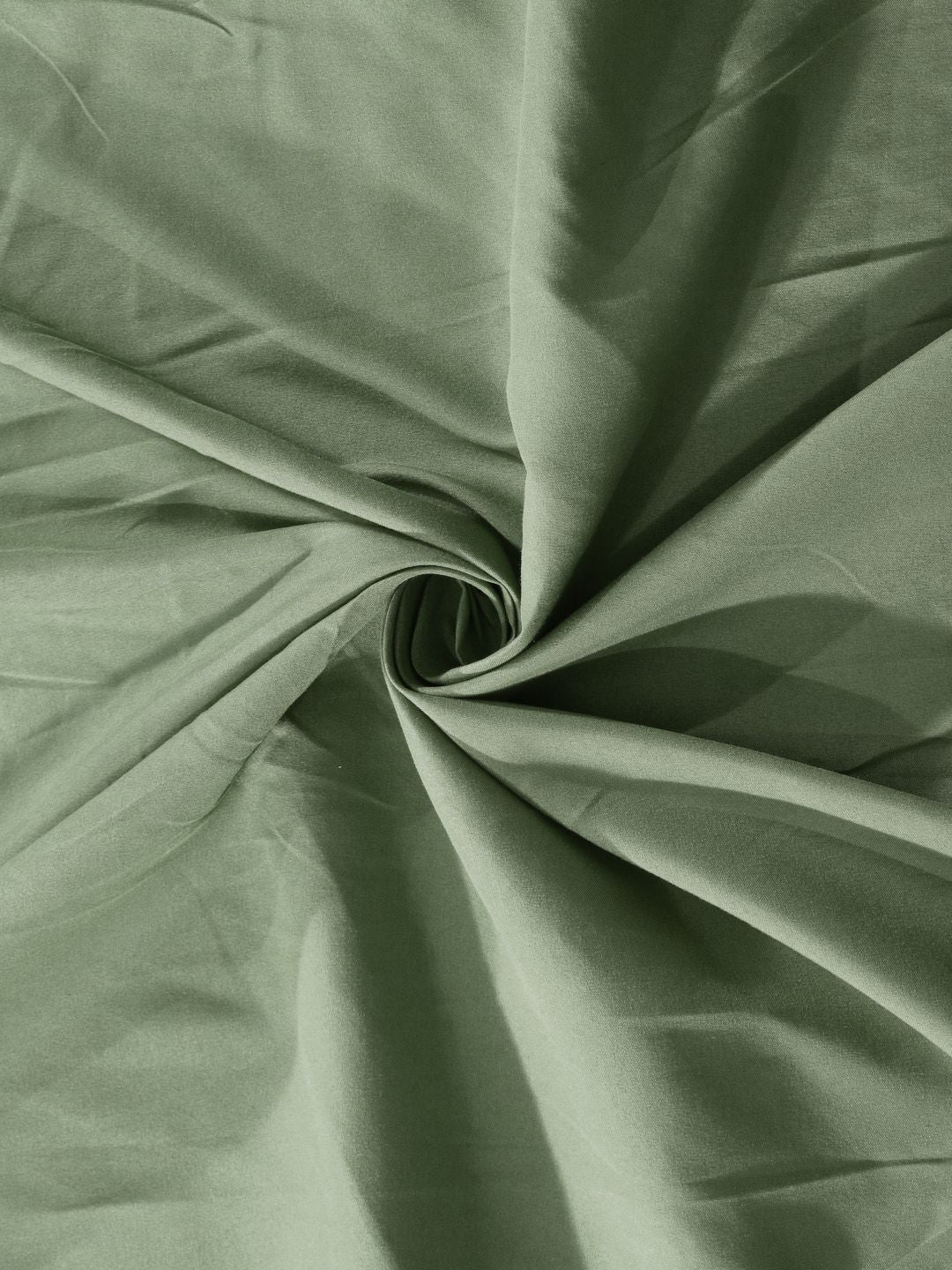 Aura Green Solid Fitted 300TC King Bedsheet With 2 Pillow Cover