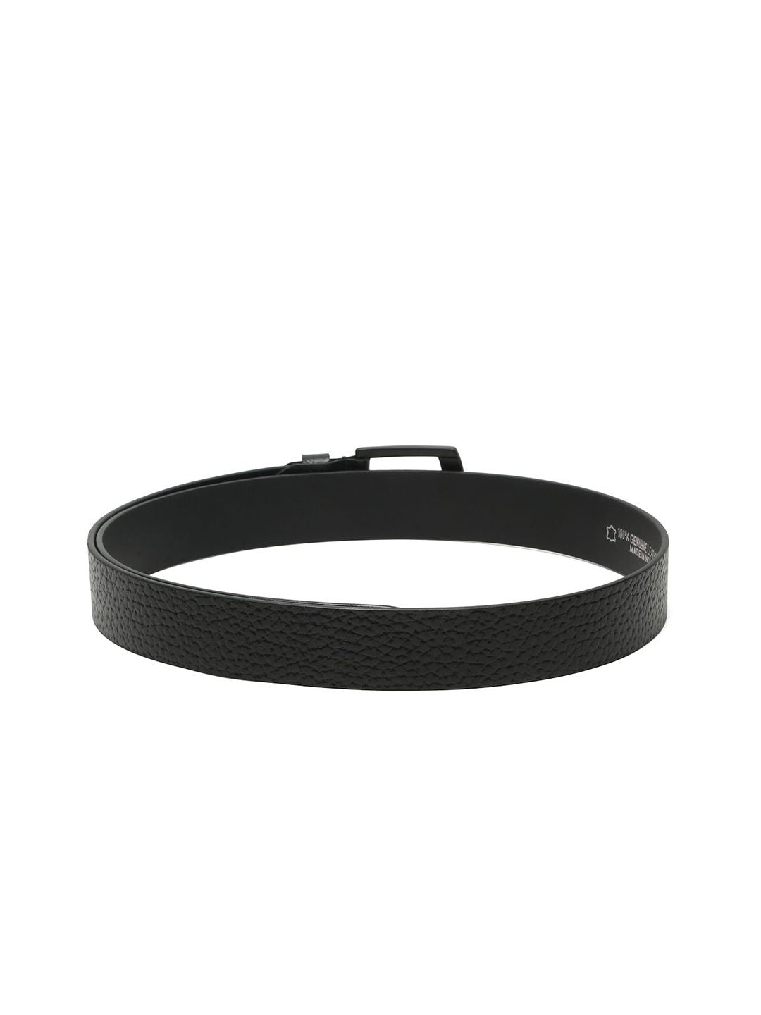 Teakwood Leathers Men Textured Leather Belt