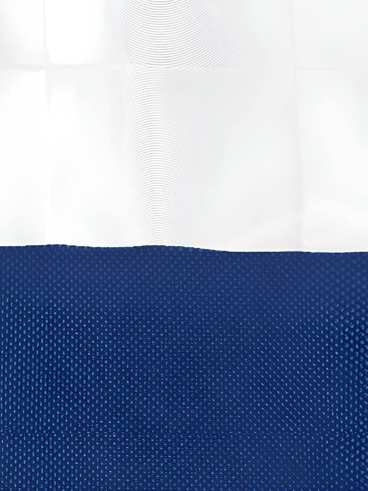 Story@home Purple & White Waterproof Shower Curtain