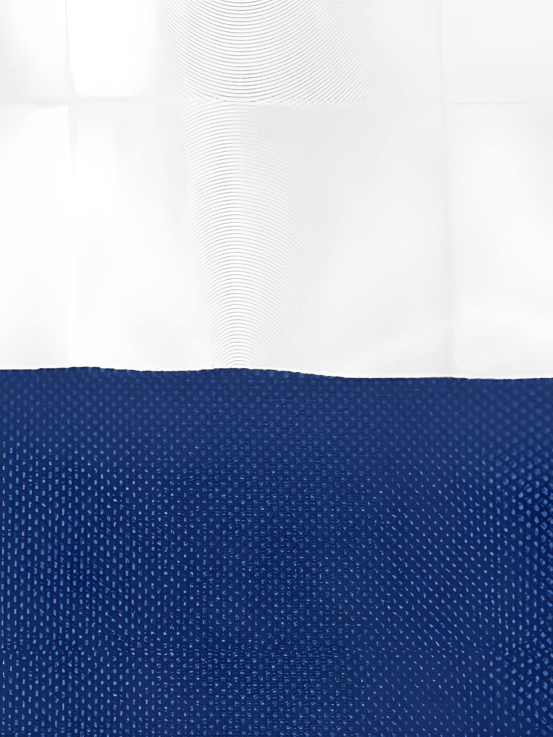 Story@home Purple & White Waterproof Shower Curtain
