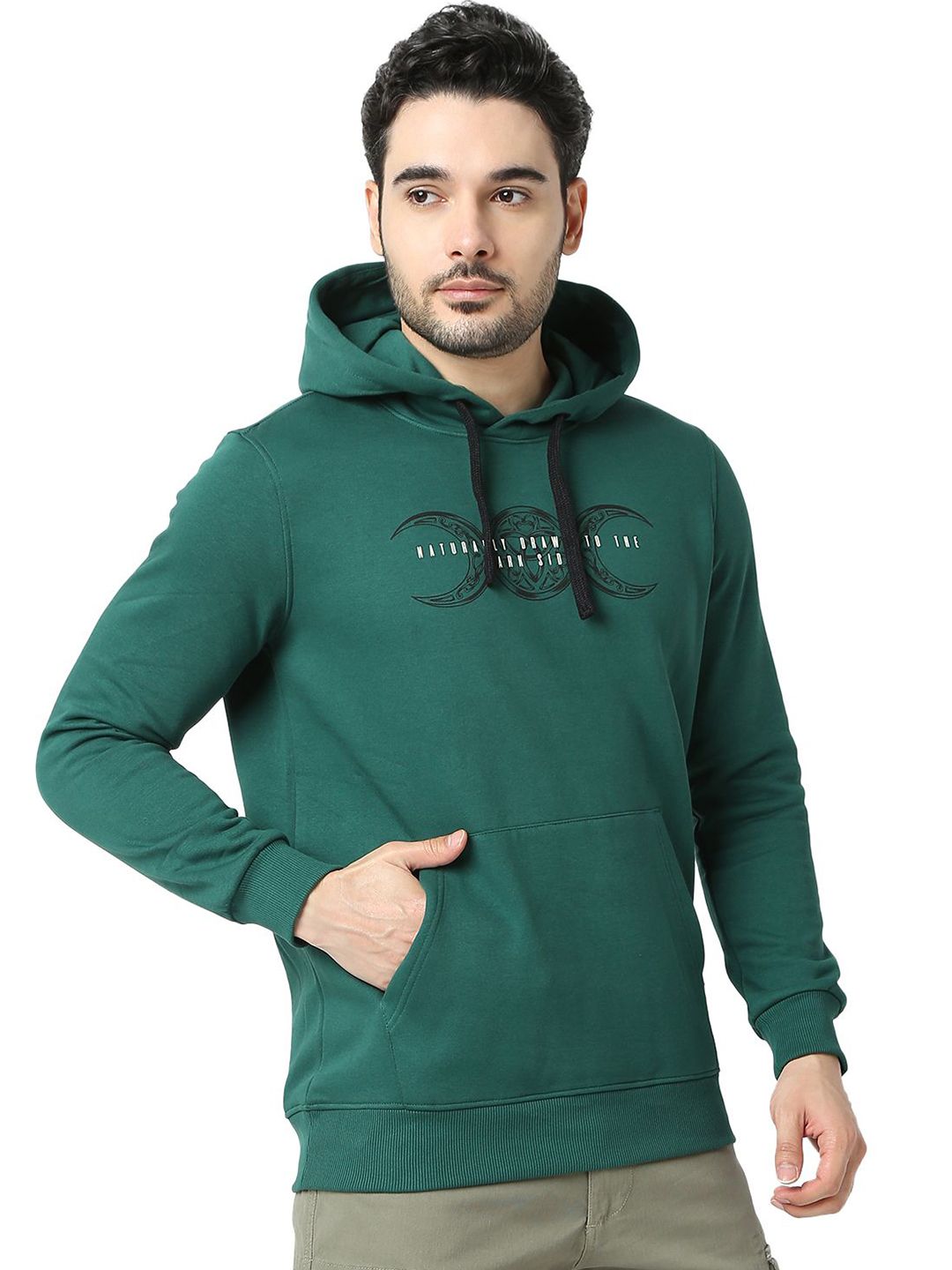 Spykar Men Sweatshirt Hooded