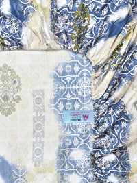 Myntra Elegant Homes Motif Etnik Biru 300 TC Cadar dengan 2 Sarung Bantal