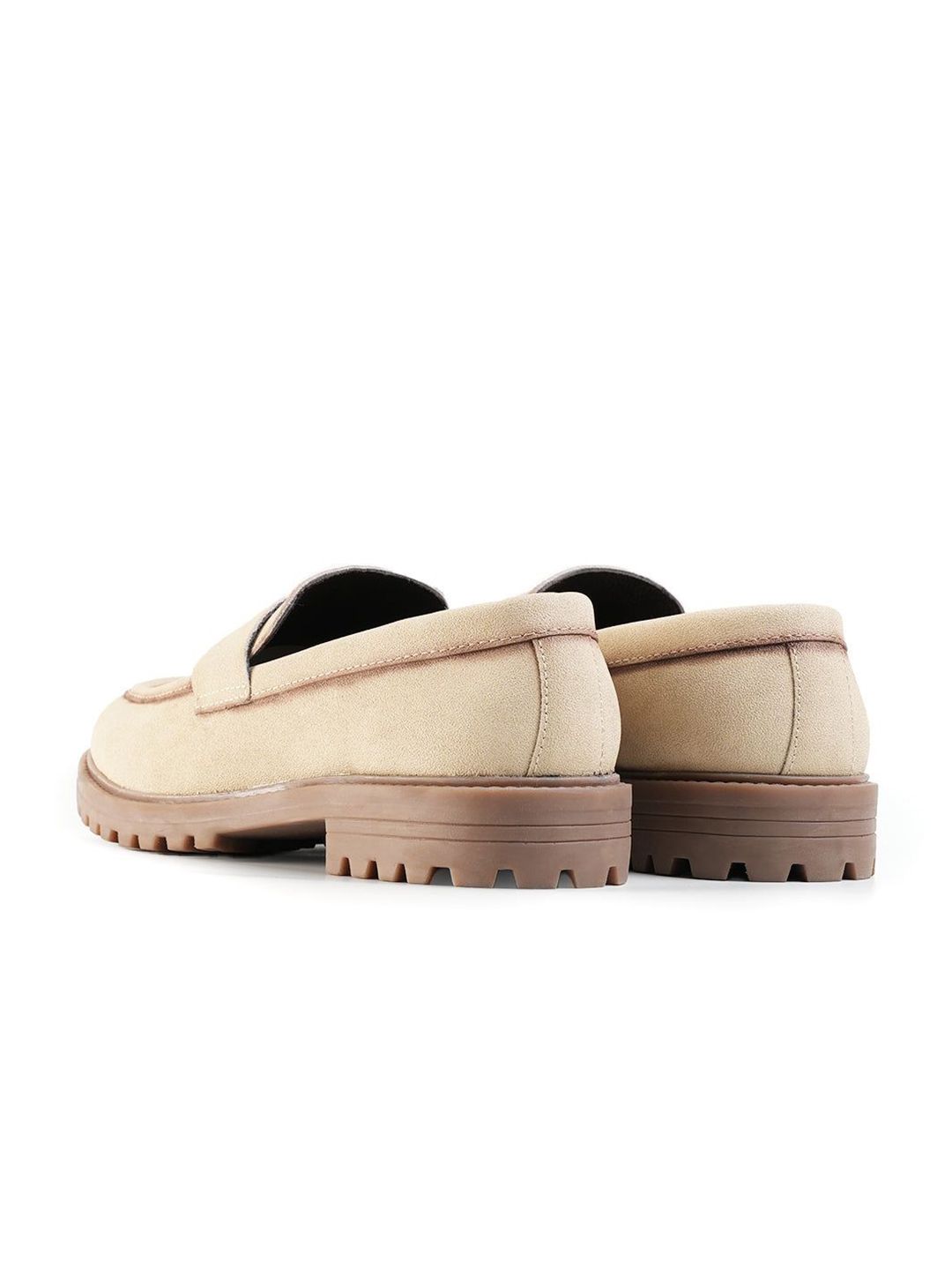 MONKSTORY Cosmopolitan Dune Penny Loafers  - Beige