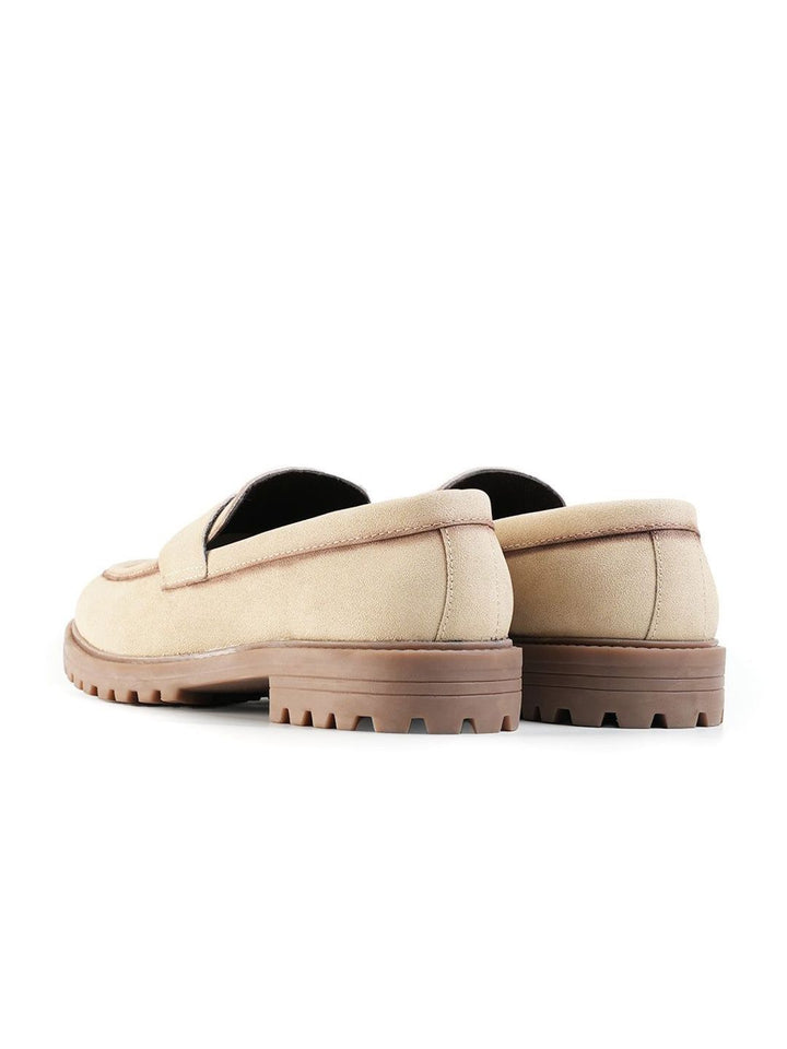 MONKSTORY Cosmopolitan Dune Penny Loafers - Beige